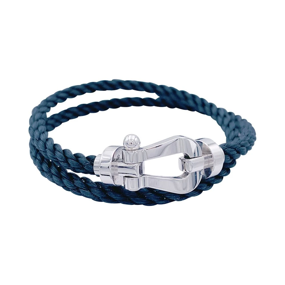 Miller Bracelet FRED "Force 10" En Or Blanc Et Acier 1 Miller Bracelet FRED "Force 10" En Or Blanc Et Acier