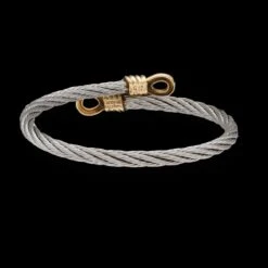 Bracelet FRED En Or Jaune Et Acier -Castafiore Boutique bracelet fred homme vintage force 10 en or jaune 18k et acier vers 1980 grande taille 193886