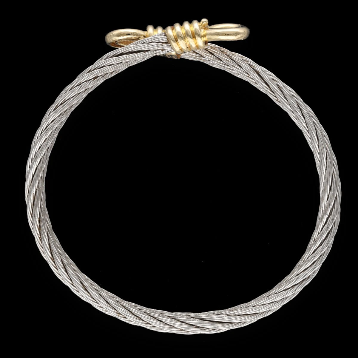 Bracelet FRED En Or Jaune Et Acier – Image 3