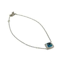 Bracelet FRED "Pain De Sucre" En Or Blanc Et Topaze -Castafiore Boutique bracelet fred pain de sucre en or blanc 18 et topaze 193373