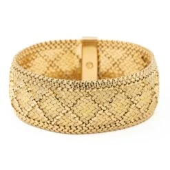 Bracelet Maille Texturé GAY FRÈRES En Or Jaune