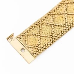 Bracelet Maille Texturé GAY FRÈRES En Or Jaune -Castafiore Boutique bracelet gay freres en or jaune texture 284153