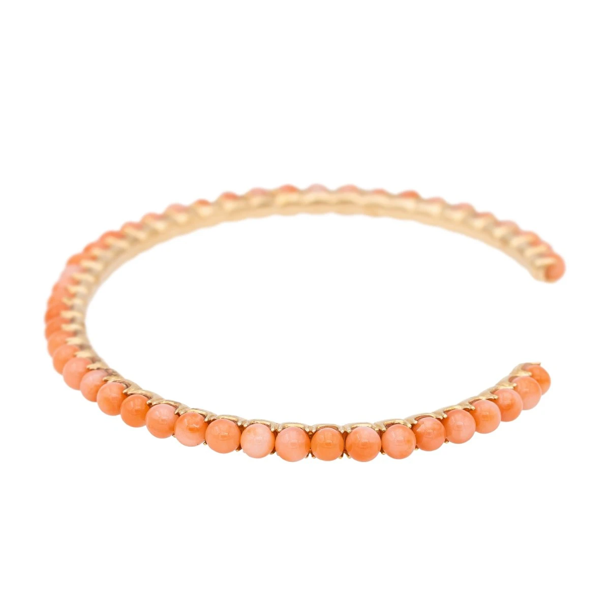 Bracelet GINETTE NY, "Maria", En Or Rose Et Corail 3 Bracelet GINETTE NY, "Maria", En Or Rose Et Corail – Image 3