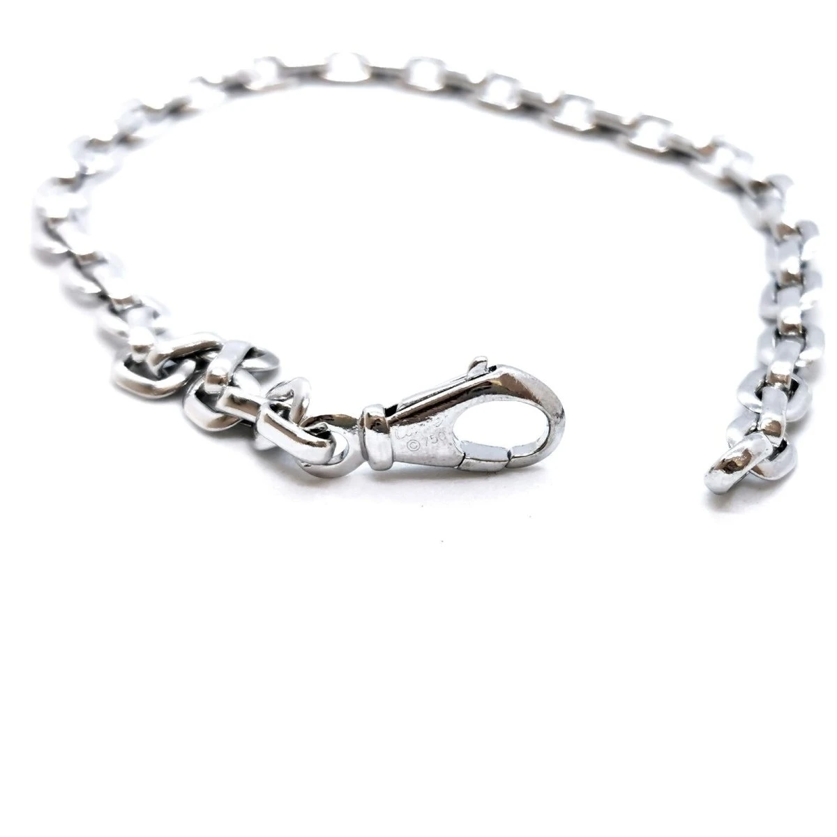 Bracelet Gourmette CARTIER Santos, En Or Blanc 6 Bracelet Gourmette CARTIER Santos, En Or Blanc – Image 6