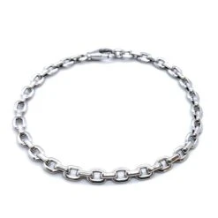 Bracelet Gourmette CARTIER Santos, En Or Blanc
