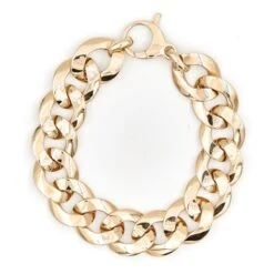 Bracelet Gourmette Imposante En Or Jaune 12 Bracelet Gourmette Imposante En Or Jaune -Castafiore Boutique bracelet gourmette imposante en or jaune 504884