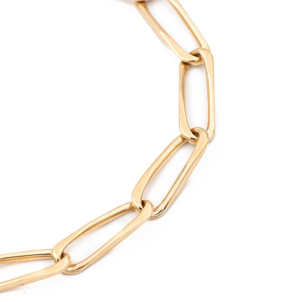 Bracelet Gourmette Maille Cheval En Or Jaune 6 Bracelet Gourmette Maille Cheval En Or Jaune – Image 6