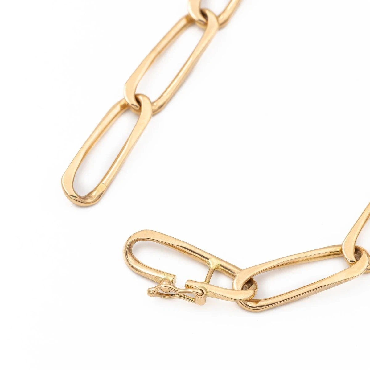 Bracelet Gourmette Maille Cheval En Or Jaune 2 Bracelet Gourmette Maille Cheval En Or Jaune – Image 2