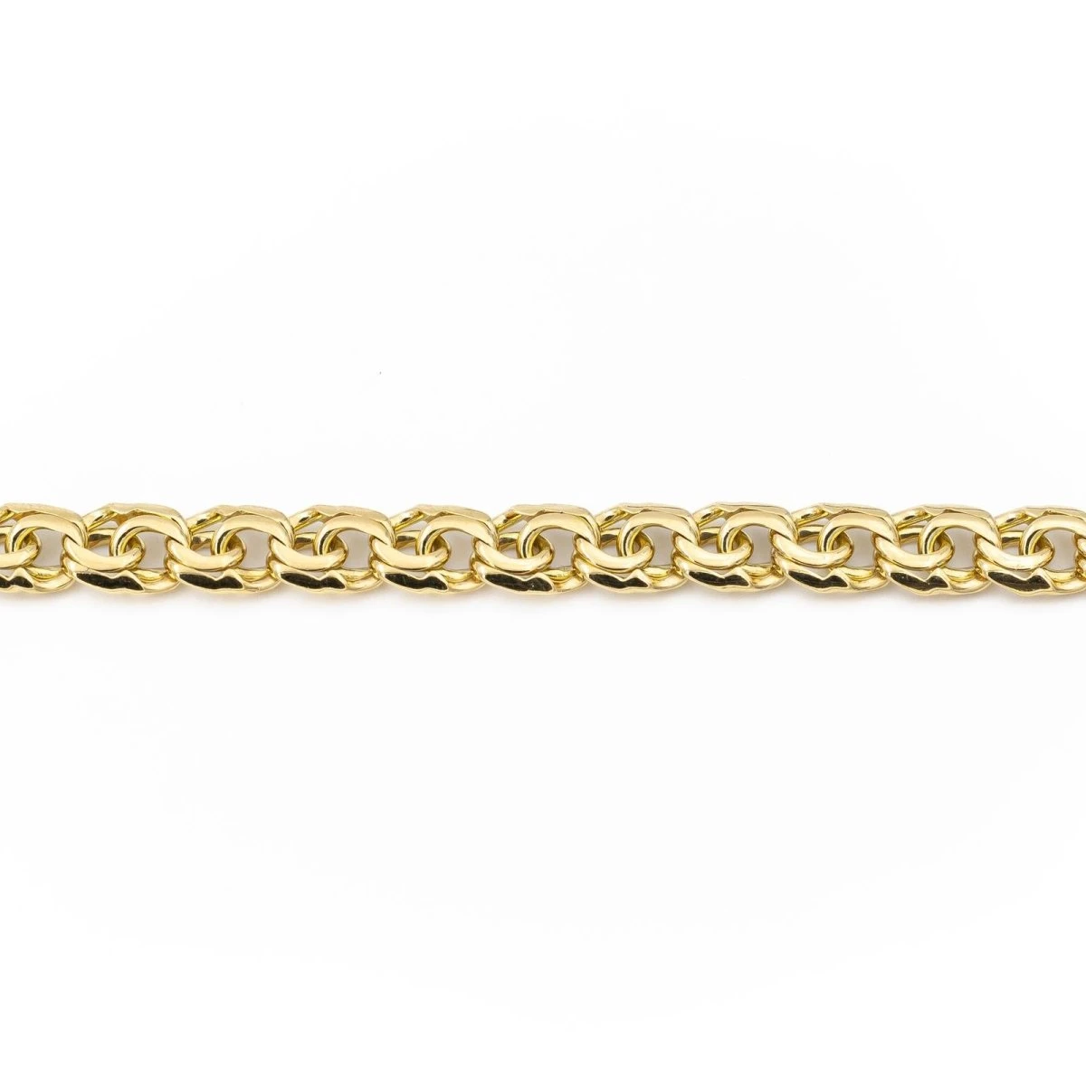 Bracelet Gourmette Maille Fantaisie En Or Jaune 5 Bracelet Gourmette Maille Fantaisie En Or Jaune – Image 5
