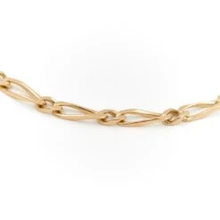 Bracelet Gourmette Maille Figaro En Or Jaune -Castafiore Boutique bracelet gourmette maille figaro en or jaune 648599