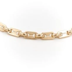 Bracelet Gourmette Maille Grain De Café En Or Jaune -Castafiore Boutique bracelet gourmette maille grain de cafe en or jaune 868095