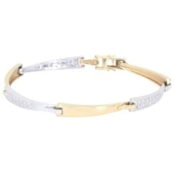 Bracelet GUY LAROCHE En Or Jaune, Or Blanc Et Diamants