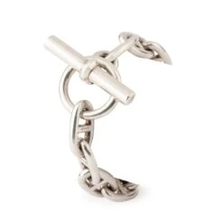 Bracelet HERMÈS "Chaine D'ancre" En Argent 10 Bracelet HERMÈS "Chaine D'ancre" En Argent -Castafiore Boutique bracelet hermes chaine dancre en argent 2206180