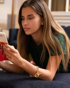 Bracelet HERMÈS "Chaîne D'ancre" En Or Jaune -Castafiore Boutique bracelet hermes chaine dancre en or jaune 190341