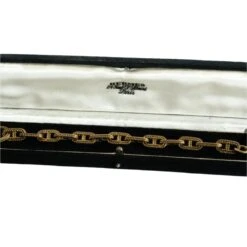 Bracelet Maille HERMÈS Par GEORGES LENFANT "Chaîne D'ancre" En Or Jaune -Castafiore Boutique bracelet hermes chaine dancre or jaune par georges lenfant 378231