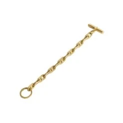 Bracelet Maille HERMÈS Par GEORGES LENFANT "Chaîne D'ancre" En Or Jaune