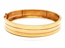 Bracelet Jonc 3 Rangs En Or Jaune