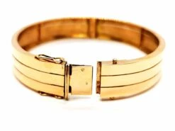 Bracelet Jonc 3 Rangs En Or Jaune 9 Bracelet Jonc 3 Rangs En Or Jaune -Castafiore Boutique bracelet jonc 3 rangs en or jaune 474298