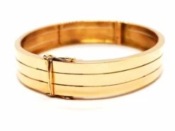 Bracelet Jonc 3 Rangs En Or Jaune 11 Bracelet Jonc 3 Rangs En Or Jaune -Castafiore Boutique bracelet jonc 3 rangs en or jaune 625446