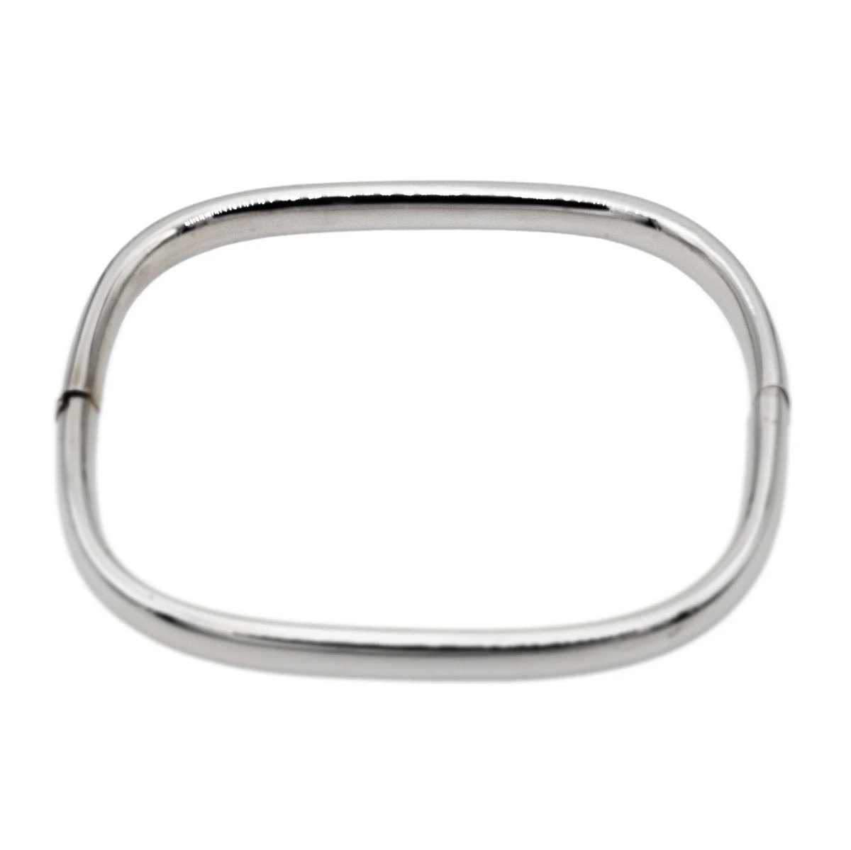 Bracelet Jonc Carré En Or Blanc 3 Bracelet Jonc Carré En Or Blanc – Image 3