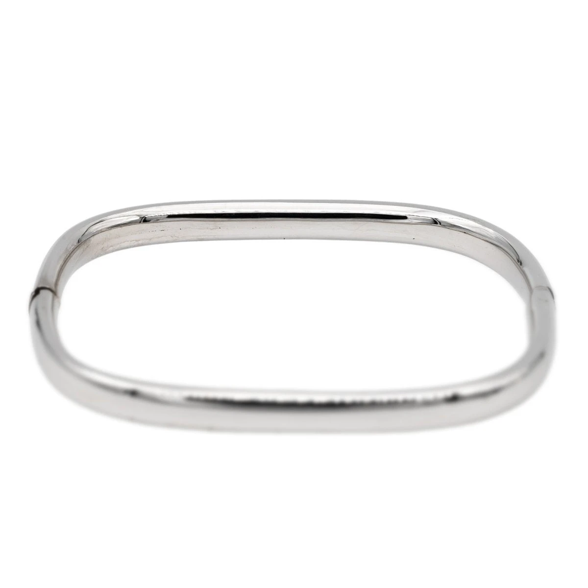 Bracelet Jonc Carré En Or Blanc 2 Bracelet Jonc Carré En Or Blanc – Image 2