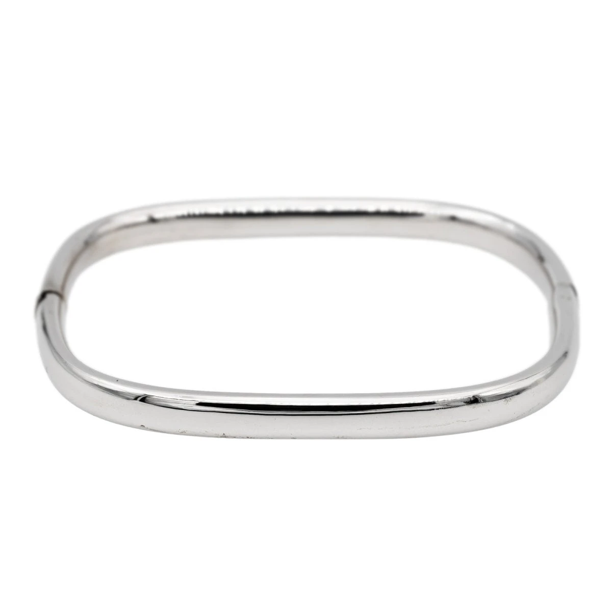 Bracelet Jonc Carré En Or Blanc 1 Bracelet Jonc Carré En Or Blanc