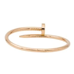Bracelet Jonc CARTIER "Juste Un Clou" En Or Rose -Castafiore Boutique bracelet jonc cartier juste un clou en or rose 464052