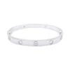 Bracelet Jonc CARTIER "Love" En Or Blanc Et Diamants