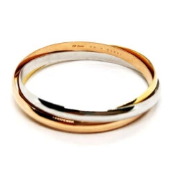 Bracelet Jonc CARTIER "Trinity" En 3 Ors 9 Bracelet Jonc CARTIER "Trinity" En 3 Ors -Castafiore Boutique bracelet jonc cartier trinity 3 ors 180229