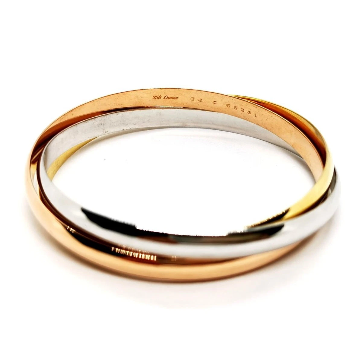 Bracelet Jonc CARTIER "Trinity" En 3 Ors 5 Bracelet Jonc CARTIER "Trinity" En 3 Ors – Image 5