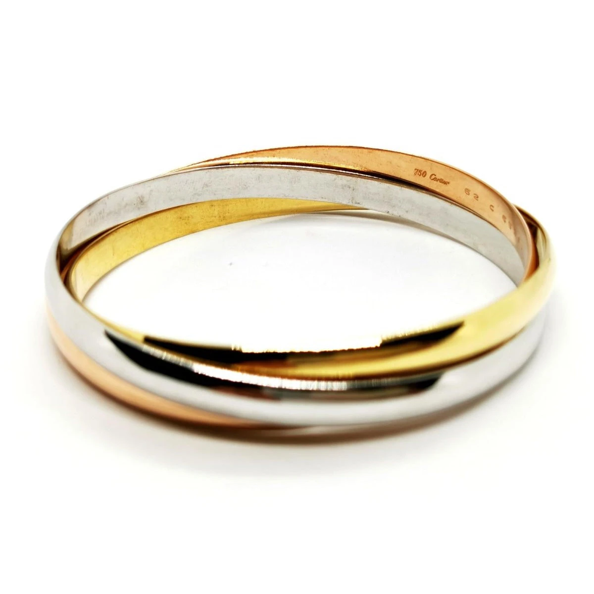 Bracelet Jonc CARTIER "Trinity" En 3 Ors 4 Bracelet Jonc CARTIER "Trinity" En 3 Ors – Image 4