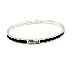 Bracelet Jonc CHAUMET "Liens Evidence", Or Blanc Et Diamants