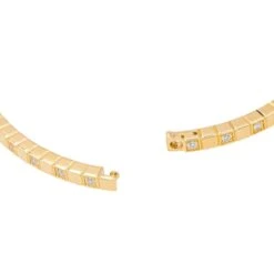 Bracelet Jonc CHOPARD "Ice Cube" En Or Jaune Et Diamants -Castafiore Boutique bracelet jonc chopard ice cube en or jaune et diamants 301496