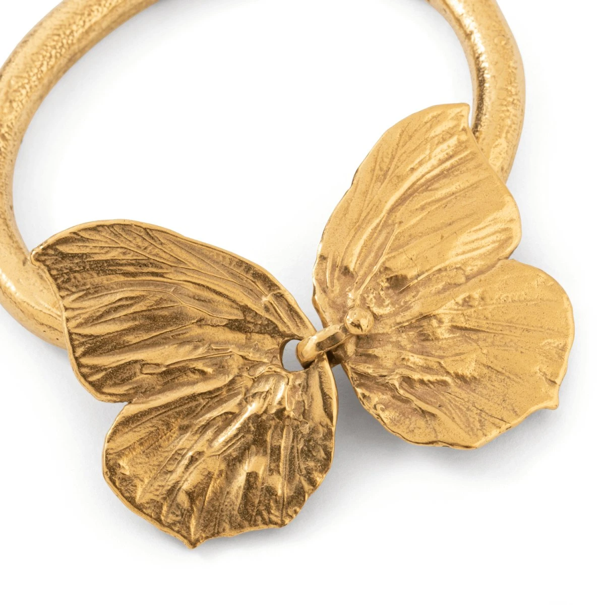 Bracelet Jonc CLAUDE LALANNE "Papillon", En Bronze Doré 4 Bracelet Jonc CLAUDE LALANNE "Papillon", En Bronze Doré – Image 4