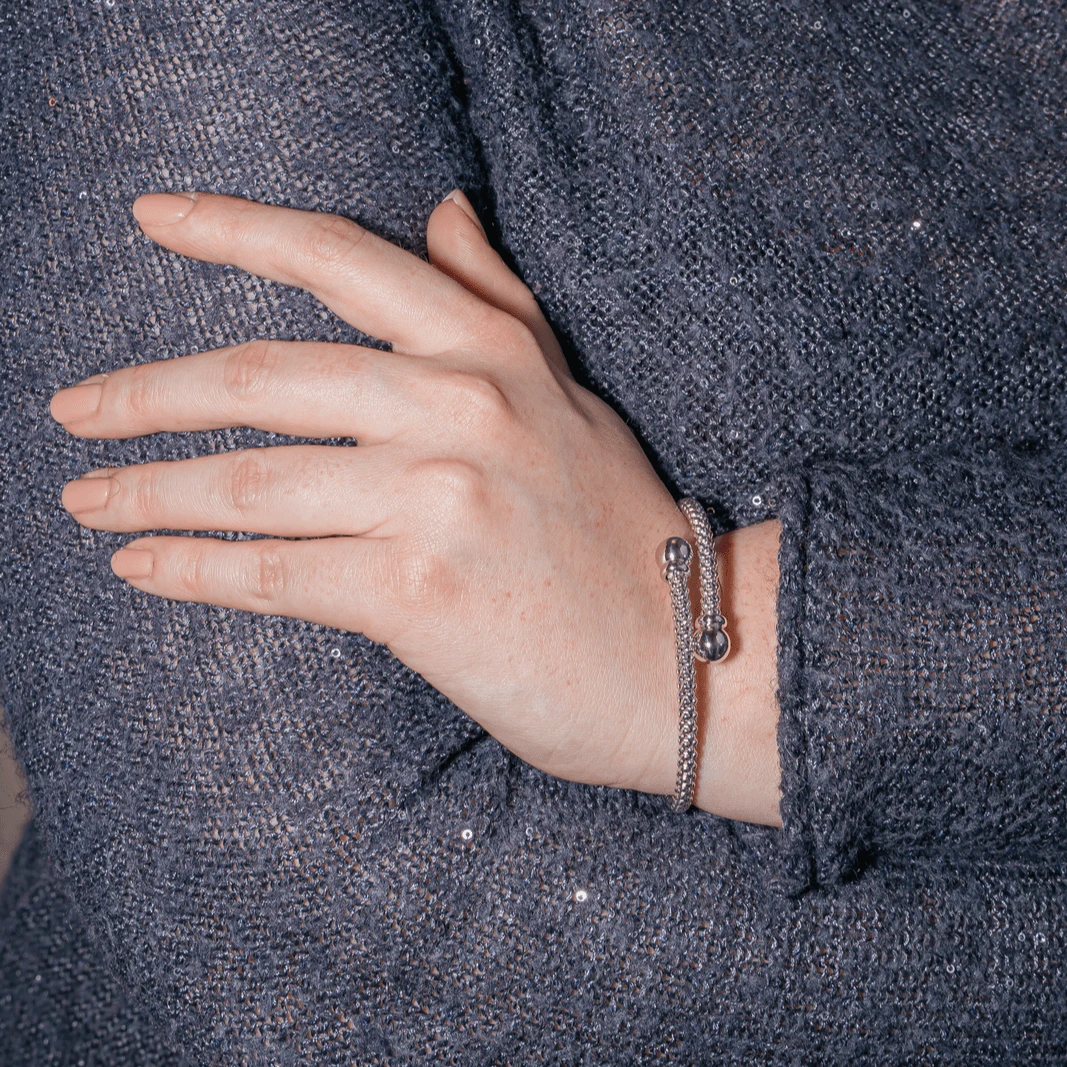 Bracelet Jonc En Or Blanc 2 Bracelet Jonc En Or Blanc – Image 2