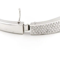 Bracelet Jonc En Or Blanc Pavé Iamant -Castafiore Boutique bracelet jonc en or blanc pave iamant 284874
