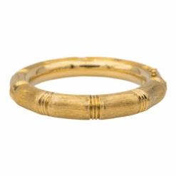 Bracelet Jonc Bambou En Or Jaune