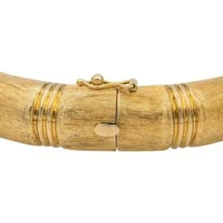 Bracelet Jonc Bambou En Or Jaune -Castafiore Boutique bracelet jonc en or jaune 233993