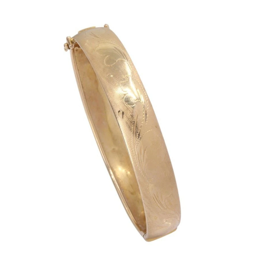 Bracelet Jonc Ouvrant Ancien En Or Jaune 3 Bracelet Jonc Ouvrant Ancien En Or Jaune – Image 3