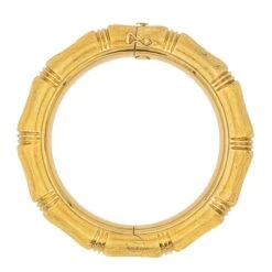 Bracelet Jonc Bambou En Or Jaune -Castafiore Boutique bracelet jonc en or jaune 786813