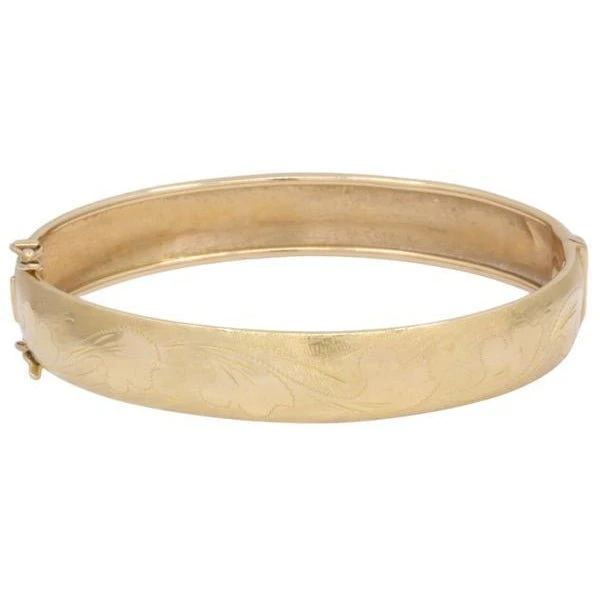 Bracelet Jonc Ouvrant Ancien En Or Jaune 1 Bracelet Jonc Ouvrant Ancien En Or Jaune