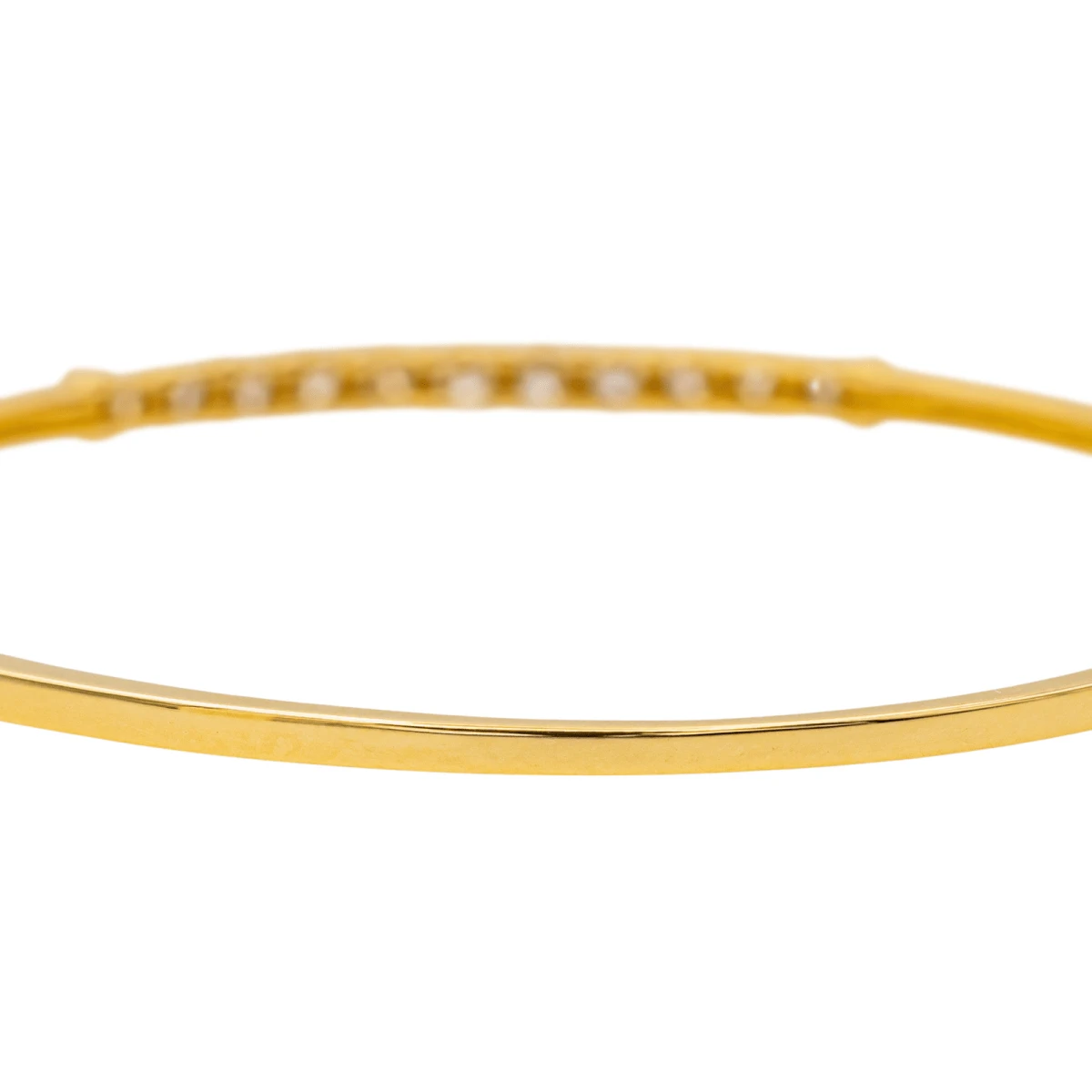 Bracelet Jonc En Or Jaune Et Diamant 7 Bracelet Jonc En Or Jaune Et Diamant – Image 7