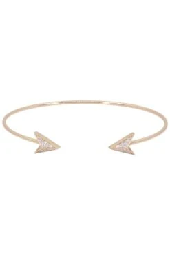 Bracelet Jonc En Or Jaune Et Diamants