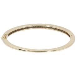 Bracelet Jonc Ouvrant En Or Jaune Et Diamants -Castafiore Boutique bracelet jonc en or jaune et diamants 925996