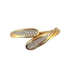 Bracelet Jonc MAUBOUSSIN En Or Jaune, Platine Et Diamants -Castafiore Boutique bracelet jonc mauboussin en or jaune et platine 414865
