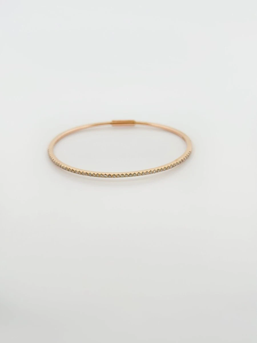 Bracelet Jonc MESSIKA En Or Rose Et Diamants 3 Bracelet Jonc MESSIKA En Or Rose Et Diamants – Image 3