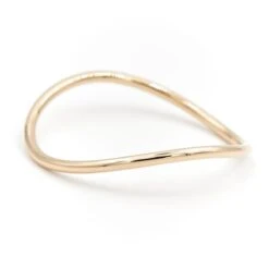 Bracelet Jonc Ondulé En Or Jaune