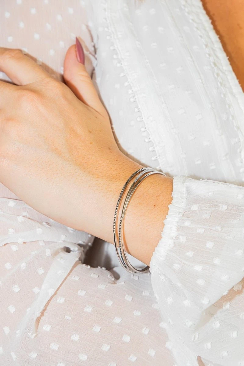 Bracelet Jonc Or Blanc Diamant 2 Bracelet Jonc Or Blanc Diamant – Image 2