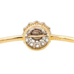 Bracelet Jonc Or Jaune Perle -Castafiore Boutique bracelet jonc or jaune perle 191129