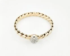 Bracelet Jonc POMELLATO Or Jaune Et Diamants -Castafiore Boutique bracelet jonc pomellato or jaune et diamants 665664